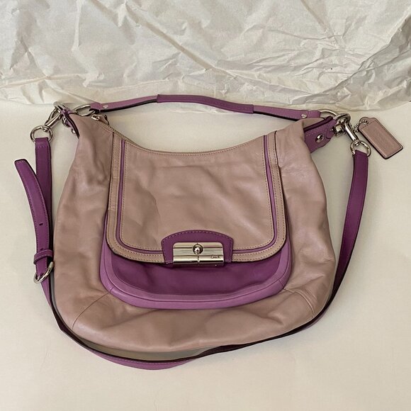 COACH KRISTIN SPECTATOR LEATHER HOBO BAG - Picture 2 of 10